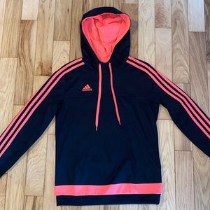 Adidas Black and Salmon Women’s Hoodie